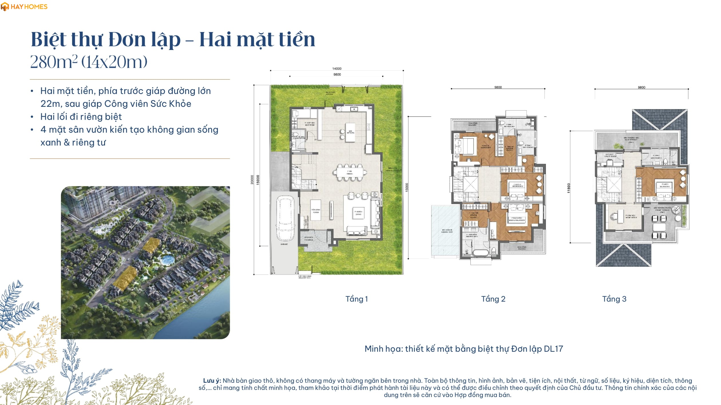 Gladia Đơn Lập - bản vẽ - 280m