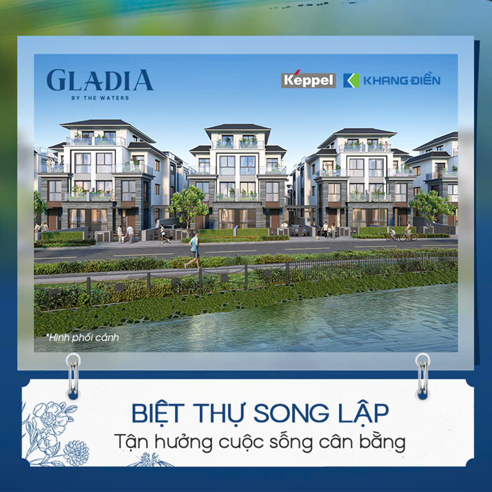 Giá biệt thự song lập Gladia By The Waters